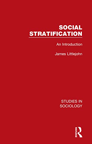 Stock image for Social Stratification: An Introduction: 7 (Studies in Sociology) for sale by Chiron Media