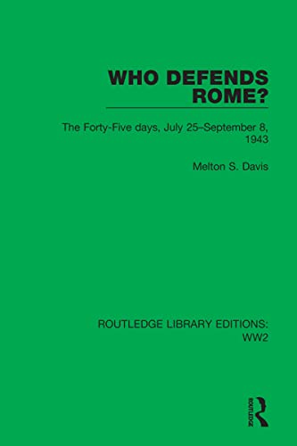 Beispielbild fr Who Defends Rome? zum Verkauf von Blackwell's