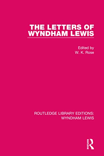 Beispielbild fr The Letters of Wyndham Lewis zum Verkauf von Blackwell's