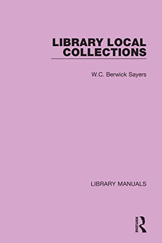 Beispielbild fr Library Local Collections zum Verkauf von Blackwell's