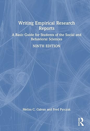 Stock image for Writing Empirical Research Reports: A Basic Guide for Students of the Social and Behavioral Sciences for sale by Revaluation Books