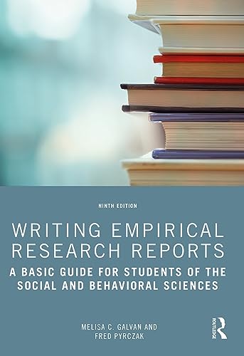 Beispielbild fr Writing Empirical Research Reports : A Basic Guide for Students of the Social and Behavioral Sciences zum Verkauf von GreatBookPrices