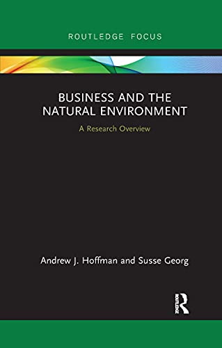 Imagen de archivo de Business and the Natural Environment (State of the Art in Business Research) a la venta por Lucky's Textbooks