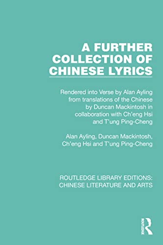 Stock image for A Further Collection of Chinese Lyrics for sale by Blackwell's