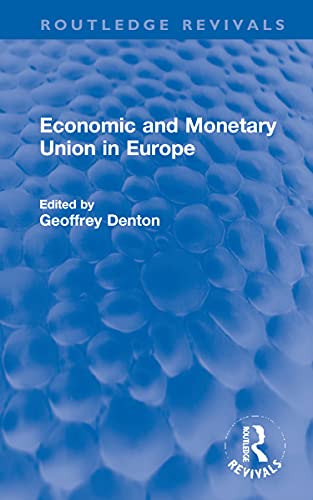 Stock image for Economic and Monetary Union in Europe for sale by Blackwell's