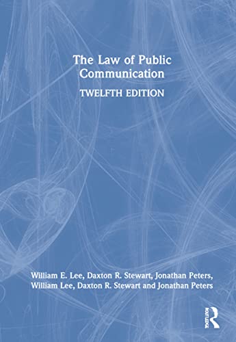 Beispielbild fr The Law of Public Communication zum Verkauf von Lucky's Textbooks