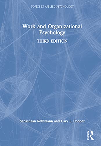 Stock image for Work and Organizational Psychology (Topics in Applied Psychology) for sale by Books Unplugged