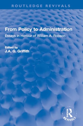 Stock image for From Policy to Administration for sale by Blackwell's