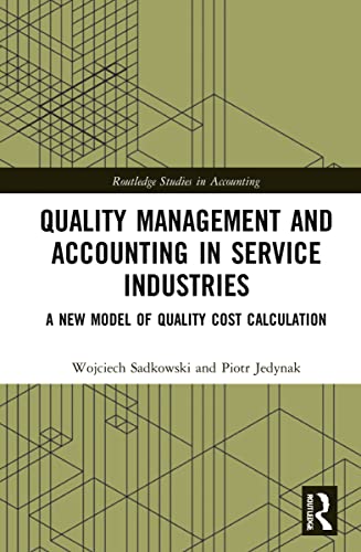 Beispielbild fr Quality Management and Accounting in Service Industries zum Verkauf von Blackwell's