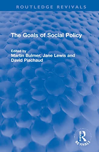 Stock image for The Goals of Social Policy for sale by THE SAINT BOOKSTORE