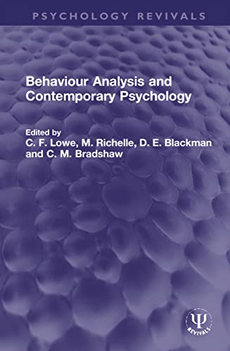 Stock image for Behaviour Analysis and Contemporary Psychology for sale by Blackwell's
