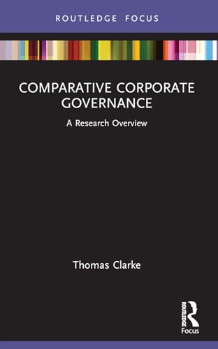 9781032345581: Comparative Corporate Governance: A Research Overview (State of the Art in Business Research)