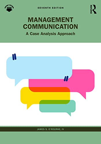 9781032363493: Management Communication: A Case Analysis Approach