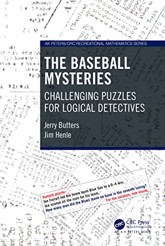 9781032365053: The Baseball Mysteries (AK Peters/CRC Recreational Mathematics Series)