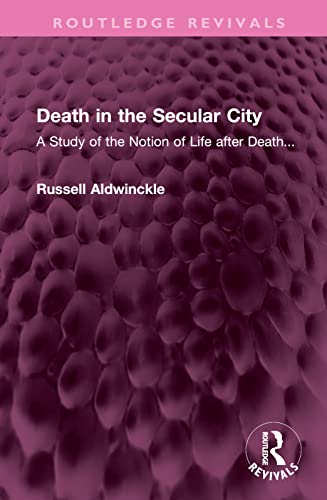 Imagen de archivo de Death in the Secular City a la venta por Blackwell's