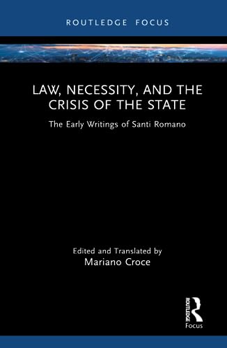 Imagen de archivo de Law, Necessity and the Crisis of the State a la venta por Blackwell's