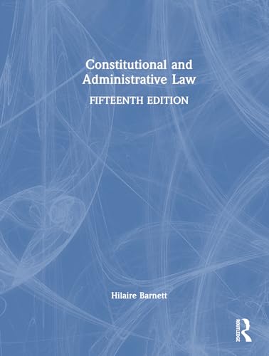9781032419312: Constitutional and Administrative Law