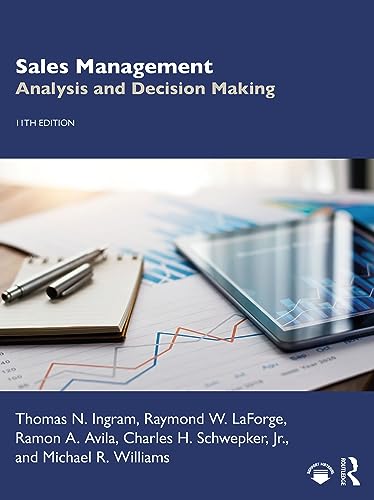 Imagen de archivo de Sales Management : Analysis and Decision Making a la venta por GreatBookPrices