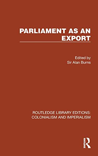 Imagen de archivo de Parliament as an Export a la venta por Blackwell's