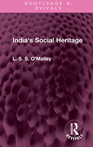 Beispielbild fr India's Social Heritage zum Verkauf von Blackwell's