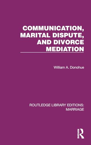 Beispielbild fr Communication, Marital Dispute, and Divorce Mediation zum Verkauf von Blackwell's