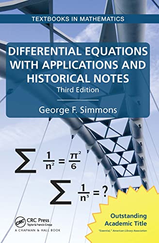 Stock image for Differential Equations With Applications and Historical Notes for sale by GreatBookPrices