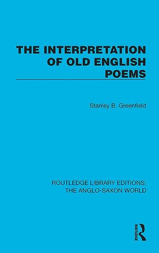 Beispielbild fr The Interpretation of Old English Poems zum Verkauf von Blackwell's