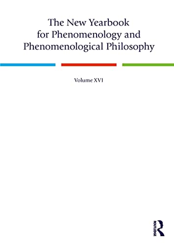 Beispielbild fr The New Yearbook for Phenomenology and Phenomenological Philosophy. Volume 16 zum Verkauf von Blackwell's