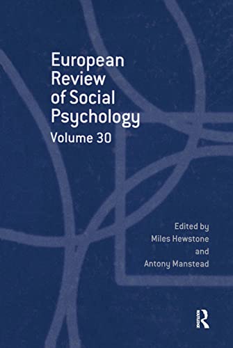 Beispielbild fr European Review of Social Psychology. Volume 30 zum Verkauf von Blackwell's