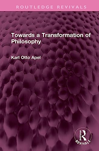 Beispielbild fr Towards a Transformation of Philosophy zum Verkauf von Blackwell's