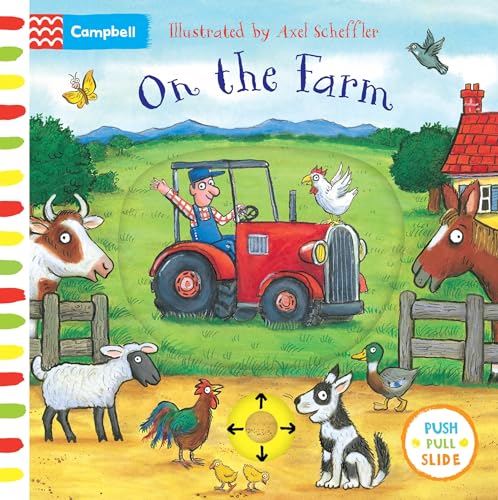 Stock image for On The Farm: A Push, Pull, Slide Book (Campbell Axel Scheffler) [Board book] Books, Campbell and Scheffler, Axel for sale by Lakeside Books