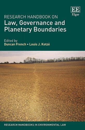 Stock image for Research Handbook on Law, Governance and Planetary Boundaries (Research Handbooks in Environmental Law series) for sale by Books From California