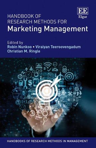 Beispielbild fr Handbook of Research Methods for Marketing Management (Handbooks of Research Methods in Management series) zum Verkauf von GF Books, Inc.