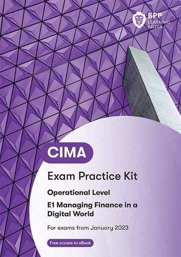 Imagen de archivo de Cima E1 Managing Finance In A Digital World a la venta por GreatBookPrices