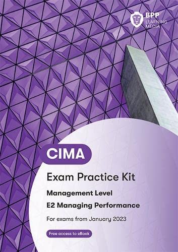 Imagen de archivo de CIMA E2 Managing Performance: Exam Practice Kit a la venta por WorldofBooks