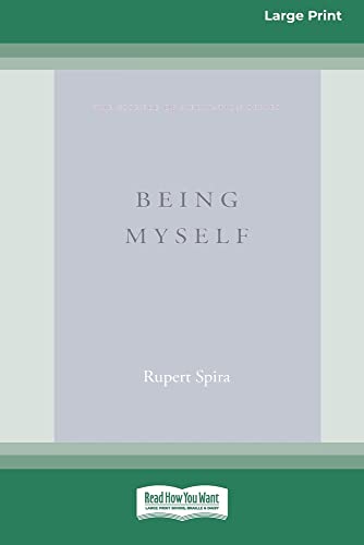 Beispielbild fr Being Myself (Large Print 16 Pt Edition) zum Verkauf von California Books