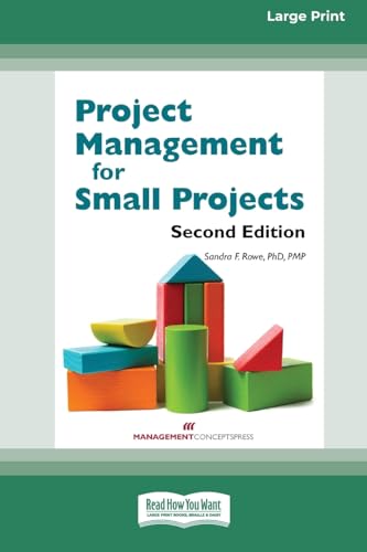 Imagen de archivo de Project Management for Small Projects [Large Print 16 Pt Edition] a la venta por California Books