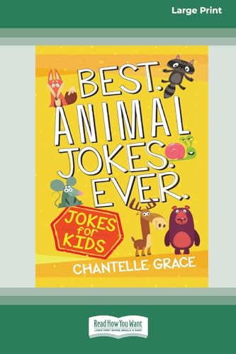 Imagen de archivo de Best Animal Jokes Ever: Jokes for Kids [Standard Large Print] a la venta por California Books