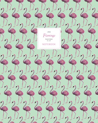 Immagine dell'editore per Flamingo Notebook - Ruled Pages - 8x10 - Premium: (Light Green Edition) Fun notebook 192 ruled/lined pages (8x10 inches / 20.3x25.4 cm / Large Jotter) venduto da Revaluation Books