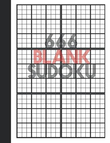 Imagen de archivo de 666 Blank Sudoku: Large Format | 8.5" x 11" | 9x9 Empty Sudoku Templates | Durable Softcover a la venta por Revaluation Books