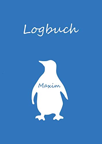 Beispielbild fr Maxim: Malbuch / Notizbuch A4 blanko - Logbuch - Pinguin zum Verkauf von Revaluation Books