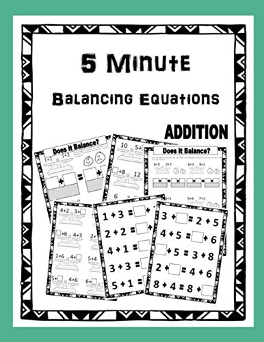 Imagen de archivo de 5 Minute Balancing Equations: Addition (Five Minute Mom) a la venta por Revaluation Books