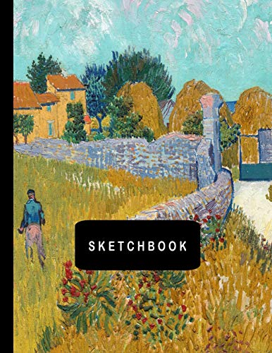 Stock image for Sketchbook: Farmhouse In Provence by Vincent van Gogh Sketching Drawing Book 8.5 x 11 with 110 Blank Pages for sale by Revaluation Books