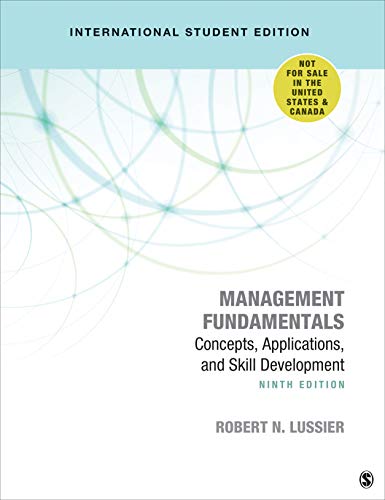 Imagen de archivo de Management Fundamentals - International Student Edition: Concepts, Applications, and Skill Development a la venta por Brook Bookstore