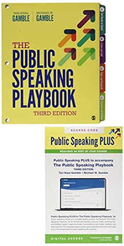 Imagen de archivo de BUNDLE: Public Speaking PLUS (Slim Pack) + Gamble, The Public Speaking Playbook 3e (Loose-leaf) a la venta por SecondSale