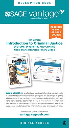 

SAGE Vantage for Introduction to Criminal Justice 4th Edition