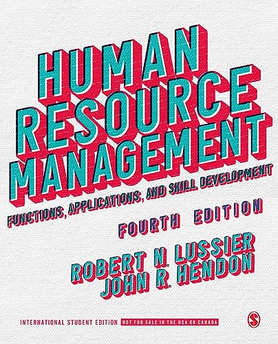 Stock image for Human Resource Management - International Student Edition: Functions, Applications, and Skill Development for sale by Brook Bookstore