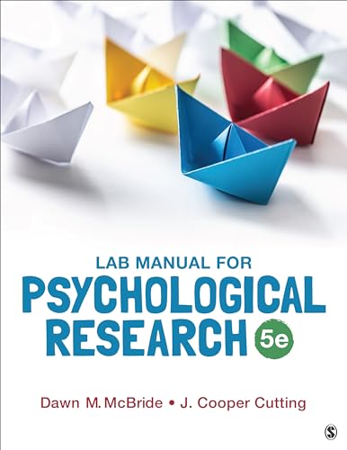 Stock image for Lab Manual for Psychological Research for sale by GreatBookPrices