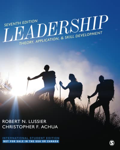 9781071870594: Leadership - International Student Edition: Theory, Application, & Skill Development