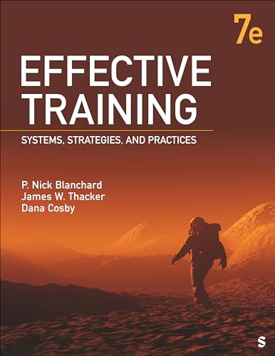 Stock image for Effective Training: Systems, Strategies, and Practices for sale by Textbooks_Source